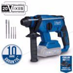 Scheppach aku udarna čekić bušilica SDS PLUS Brushless IXES Solo BC-RHD230-X+ set punjač 2.4A i baterija 2.0Ah