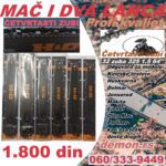 Set mač i dva lanca 40cm 32 zuba - 325 korak za motorne TESTERE