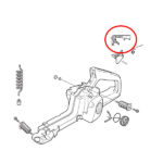 Blokada gasa Husqvarna 340 345 350 357 359 THORP - Slika 2