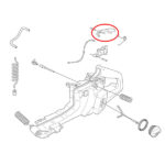 Blokada gasa Husqvarna 365 371 372 385 394 THORP - Slika 2