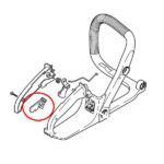 Blokada gasa STIHL 017 018 MS 170 180 THORP - Slika 2