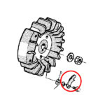 Capa dekle startera Husqvarna 61 66 281 288 THORP - Slika 2