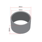 Čaura rotora Tomos pumpe ravna  L 24 mm - Slika 2