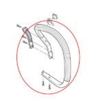 Cevasta ručka Husqvarna 357 359 THORP - Slika 2