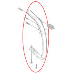 Cevasta ručka Husqvarna 445 450 THORP - Slika 2