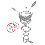Dihtung auspuha Husqvarna 340 345 350 - Slika 2