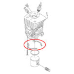 Dihtung cilindra Husqvarna 455 460 461 THORP - Slika 2