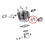 Dihtung prirubnice Kineske testere PN 3800  Villager 16-20 THORP - Slika 2