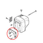 Držač auspuha Husqvarna 394 395 Ital - Slika 2