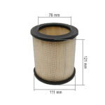 Filter vazduha TECUMSEH 8 10 12 KS ( 111x76x121 mm ) okrugli 32355 - Slika 2