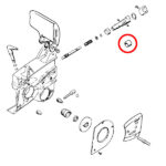 Gumica uljne pumpe STIHL 050 051 075 bez uške - Slika 2