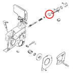 Gumica uljne pumpe STIHL 050 051 075 sa dve uške - Slika 2