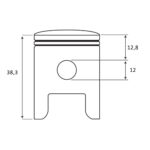 Klip Dolmar 120S PS 6800 fi 49 mm bolcna 12 mm SUKOKI - Slika 2