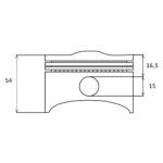 Klip Honda G 150 fi  64x15 mm STD kpl - Slika 2
