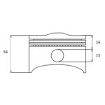 Klip Honda G 200 fi 67x15 mm STD kpl - Slika 2