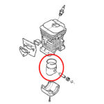 Klip Husqvarna 141 142 fi 40 mm bolcna 10 mm Meteor - Slika 2