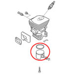 Klip Husqvarna 340 fi 40 mm bolcna 10 mm Meteor - Slika 2