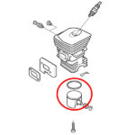 Klip Husqvarna 345R 346XP fi 42 mm bolcna 10 mm Meteor - Slika 2