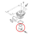 Klip Husqvarna 357 fi 46 mm bolcna 12 mm Meteor - Slika 2
