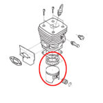Klip Husqvarna 394 fi 56 mm bolcna 13 mm Meteor - Slika 2