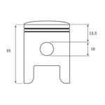 Klip Husqvarna 40 Jonsered 2041 fi 40 mm bolcna 10 mm SUKOKI - Slika 2