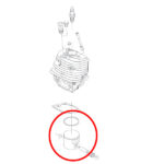 Klip Husqvarna 555 560XP 562XP fi 46 mm bolcna 10 mm Meteor - Slika 2