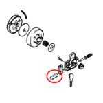 Kućište vretena uljne pumpe Husqvarna 40 45 Jonsered 2045 - Slika 2