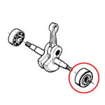 Ležaj sa semeringom Husqvarna 136 137 141 142 Partner 351 371 THORP - Slika 2