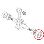 Ležaj sa semeringom Husqvarna 340 345 350 353 Jonsered 2141 2145 fi 15 mm THORP - Slika 2