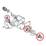 Ležajevi i semerinzi radilice STIHL 024 026 MS 240 260 - Slika 2