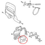 Lim mača Husqvarna 340 345 346 350 351 353 357 359 novi tip spoljašnji - Slika 2