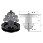 Nosač noža traktor MTD LG200. BL175. 107. DLX107. JLX107 - Slika 2