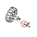 Opruga cape dekle startera Husqvarna 650 770 - Slika 2