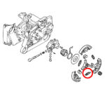 Opruga kvačila STIHL 064 066 MS 640 660 - Slika 2