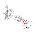 Osigurač cape dekle startera STIHL 038 041 042 045 048 051 056 08 - Slika 2