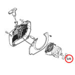 Osigurač cape dekle startera STIHL 08 064 066 084 088 dvokraki - Slika 2