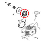 Povratna opruga Husqvarna 137 142 THORP - Slika 2