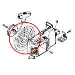 Povratna opruga Husqvarna 33 38 Jonsered 370 380 - Slika 2