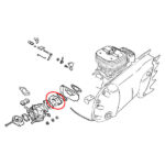 Prirubnica karburatora STIHL 070 090 - Slika 2