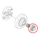 Puž uljne pumpe Husqvarna 455 460 461 Jonsered 2255 - Slika 2