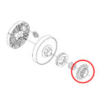 Puž uljne pumpe Husqvarna 545 550 555 560 - Slika 2