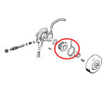 Puž uljne pumpe STIHL 024 026 MS 240 260 THORP - Slika 2