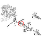 Puž uljne pumpe STIHL 029 039 MS 290 310 390 sa oprugom - Slika 2