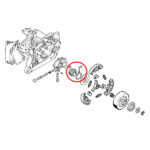 Puž uljne pumpe STIHL 064 066 MS 640 650 660 sa oprugom - Slika 2