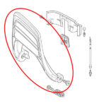 Štitnik za ruku kočnica Husqvarna 235 236 240 - Slika 2
