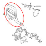 Štitnik za ruku kočnica Husqvarna 340 345 350 357 359 THORP - Slika 2
