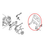 Štitnik za ruku kočnica STIHL 017 018 MS 170 180 - Slika 2