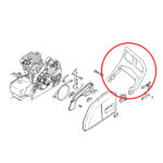 Štitnik za ruku kočnica STIHL 021 023 025 MS 210 230 250 - Slika 2