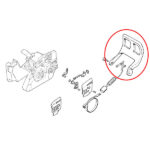 Štitnik za ruku kočnica STIHL 024 026 MS 240 260 - Slika 2
