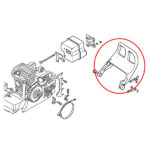 Štitnik za ruku kočnica STIHL 029 030 031 039 MS 290 310 390 - Slika 2